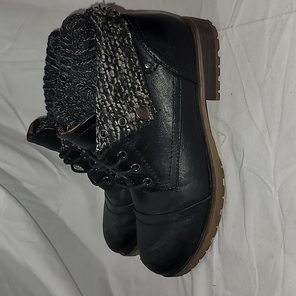 REFRESH WYNNE-01 Women's Combat Style Lace Up Ankle Bootie Brown Size 9 - Picture 5 of 13